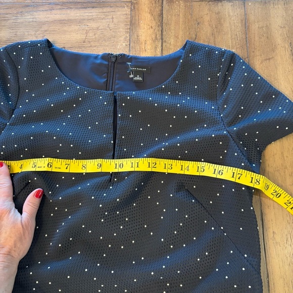 Ann Taylor Swiss Polka Dot Sheath Dress, size 8, Church Office Girly Staple - Picture 11 of 13